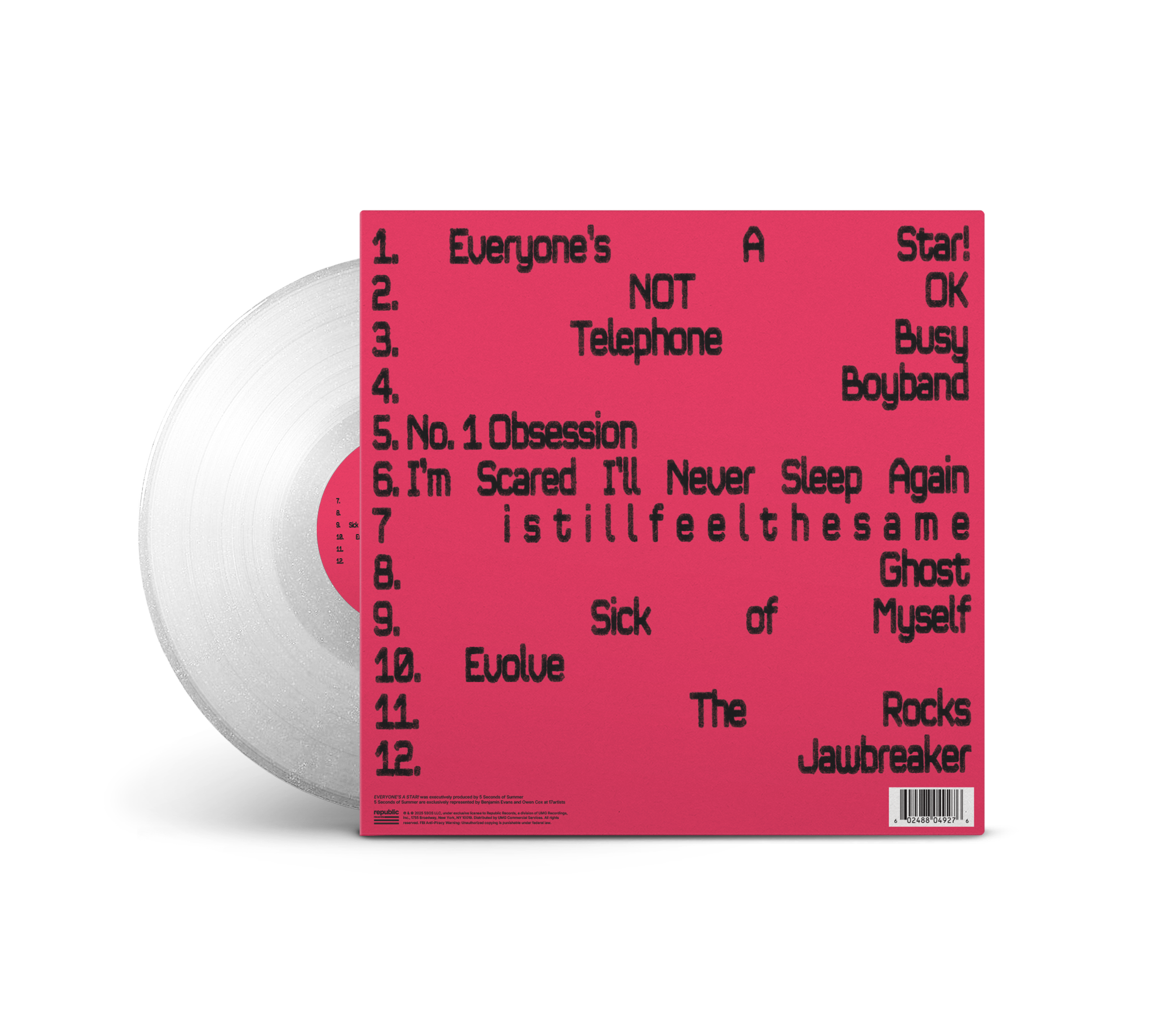 EVERYONE'S A STAR! Alt Cover Limo Vinyl Back