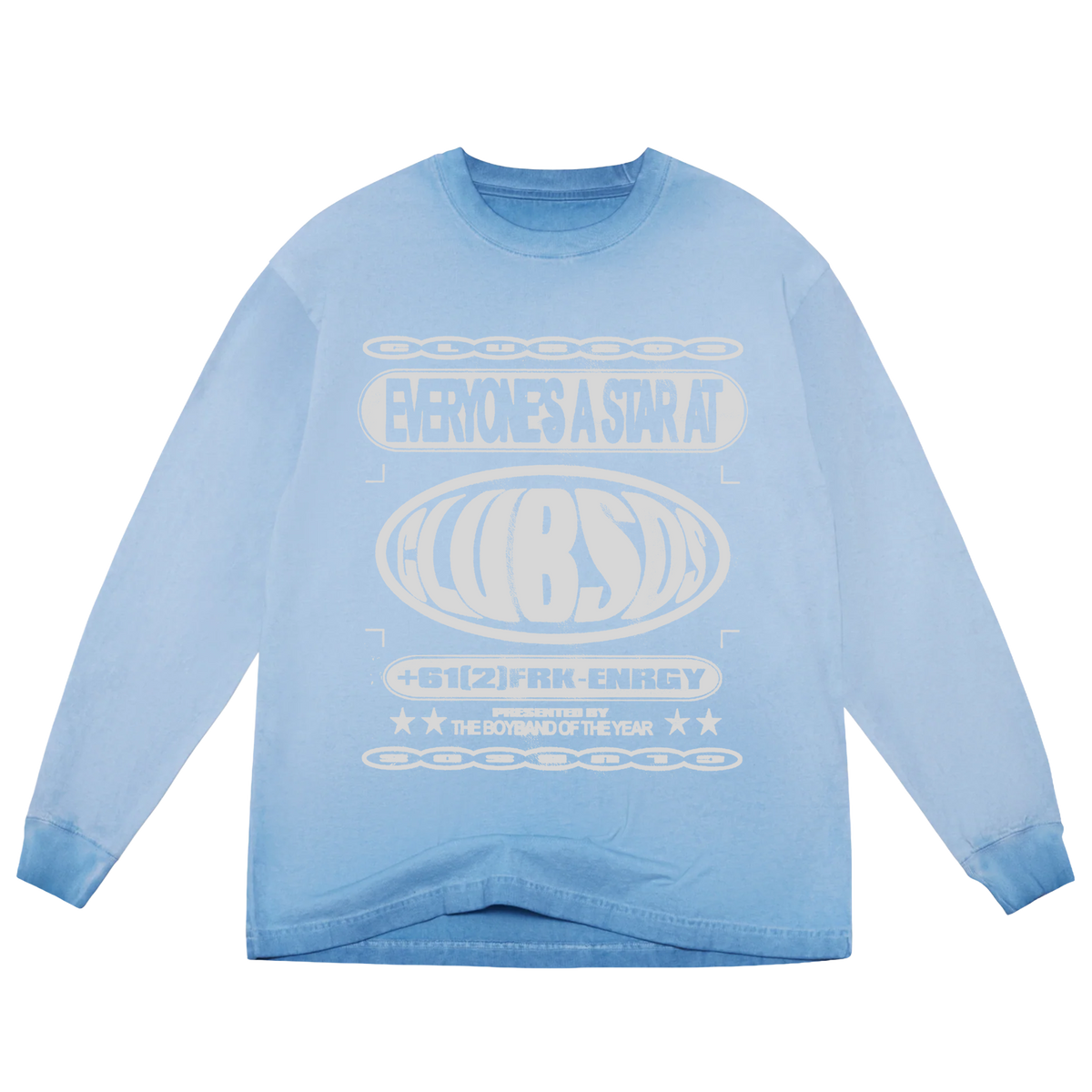 CLUBSOS Logo Washed Longsleeve (Blue)