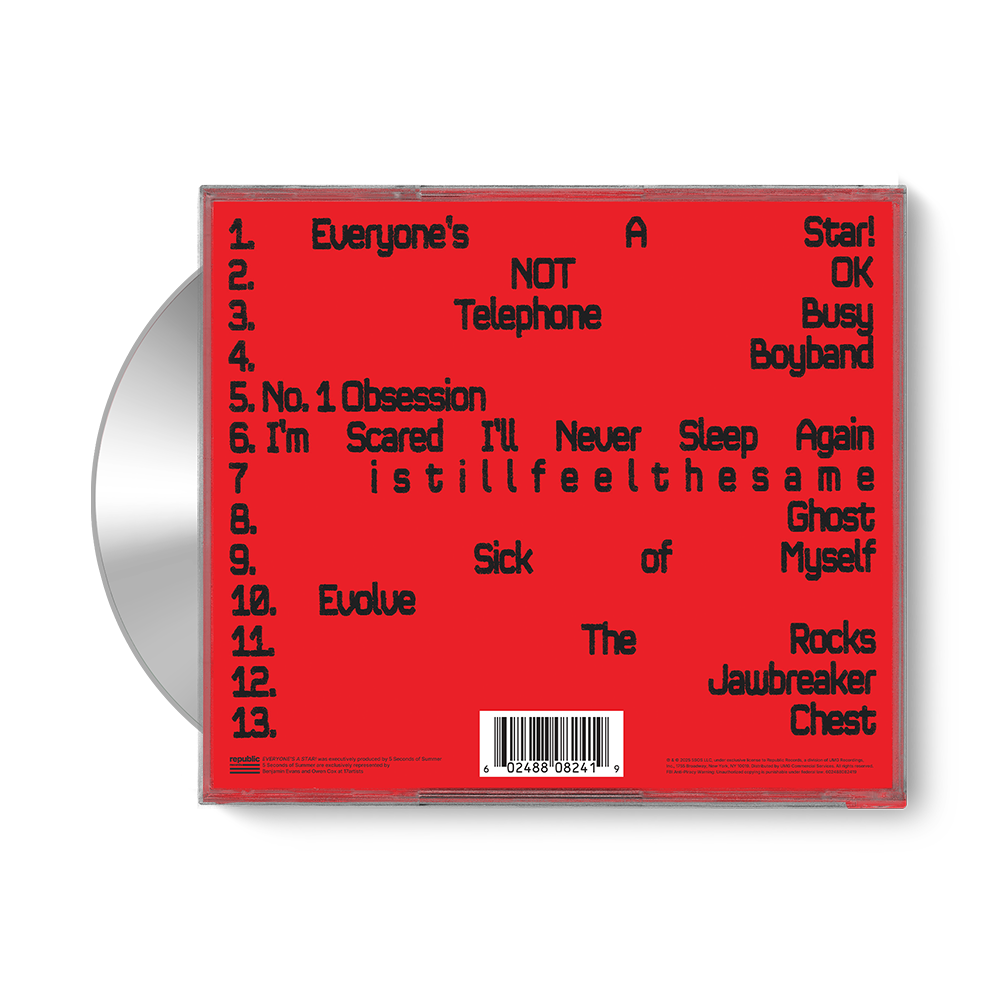 EVERYONE'S A STAR! (Ashton Deluxe) Store Exclusive CD Back