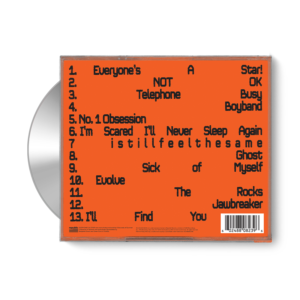EVERYONE'S A STAR! (Calum Deluxe) Store Exclusive CD Back