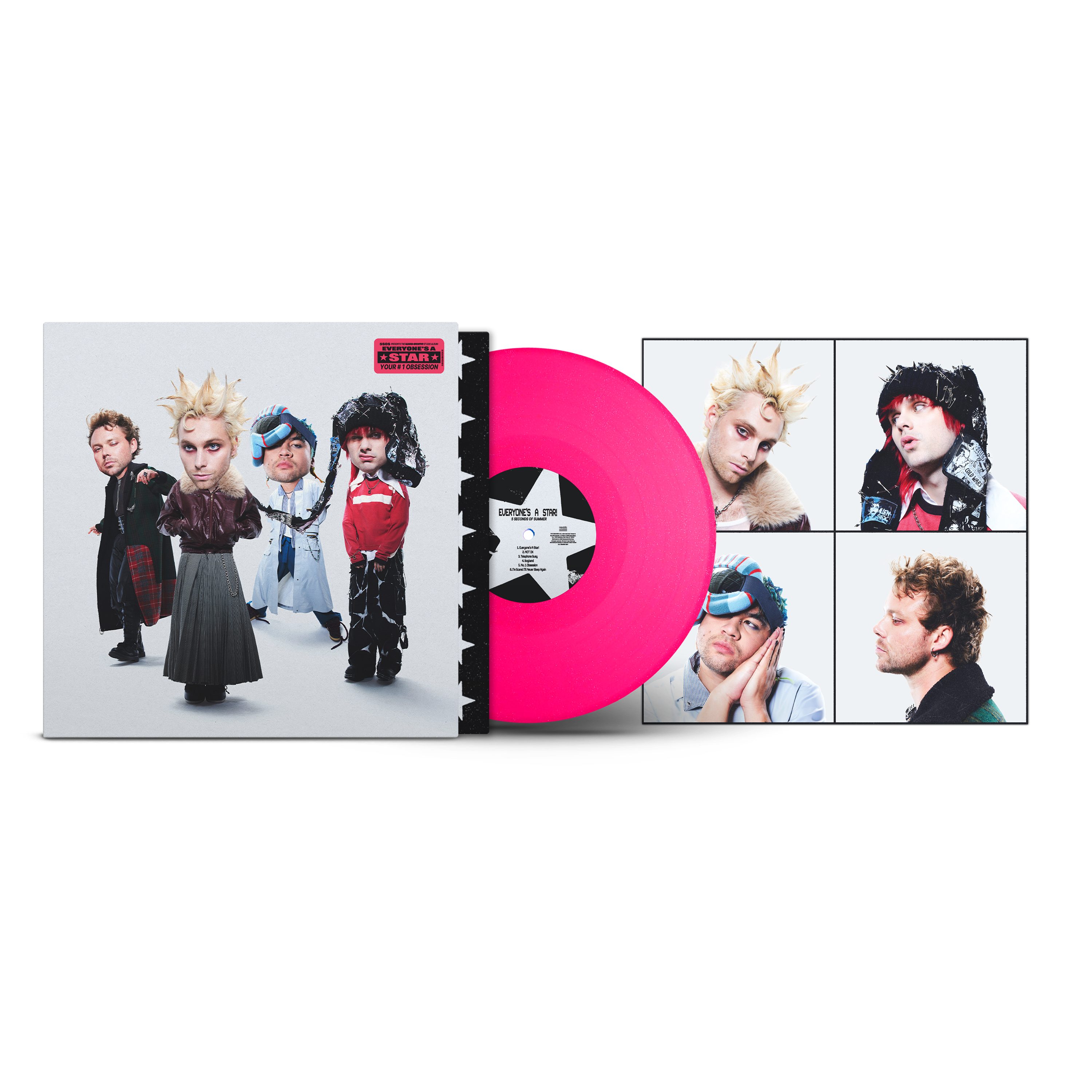 Everyone’s A Star! Exclusive Hot Pink Glitter Vinyl Packshot