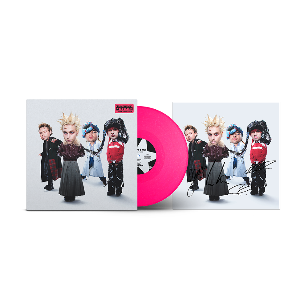 EVERYONE'S A STAR! Exclusive Hot Pink Glitter Vinyl (Signed)