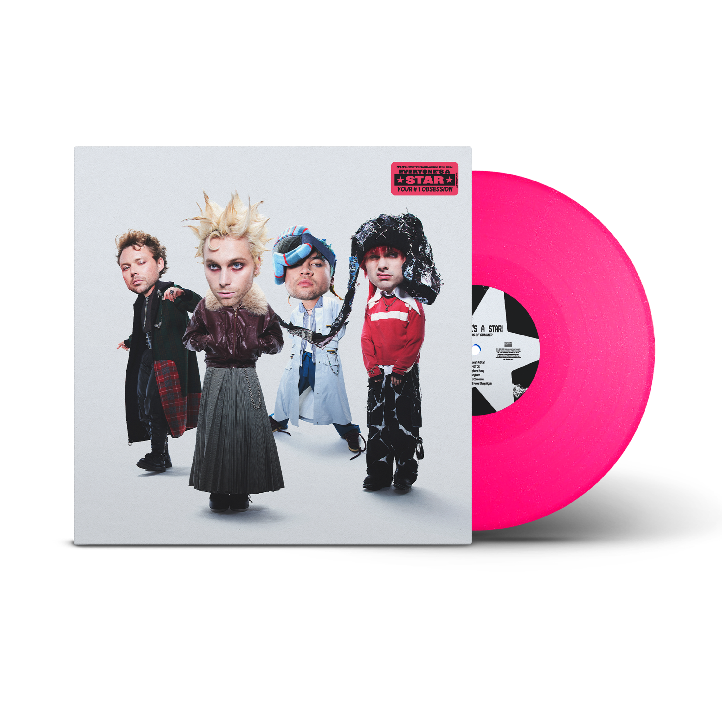 Everyone’s A Star! Exclusive Hot Pink Glitter Vinyl